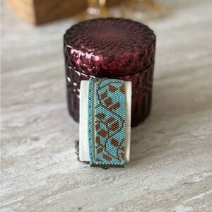 Handmade Elegant Blue and Brown Patterned Bracelet